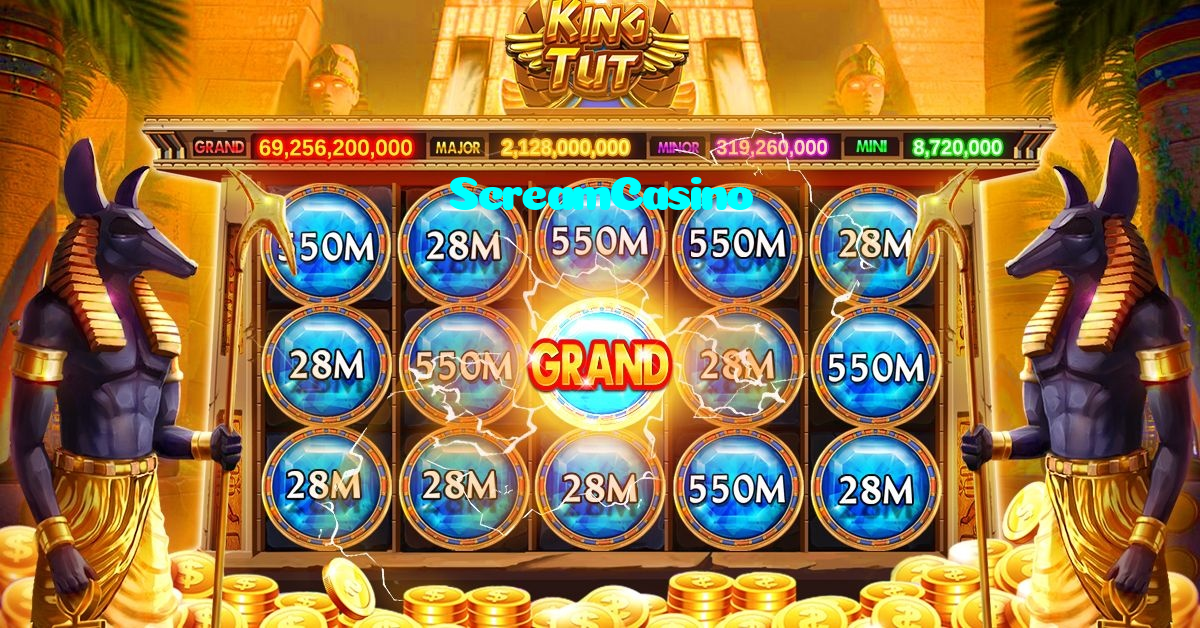 ScreamCasino casino presented on mobile device in Pakistan with slots and live games